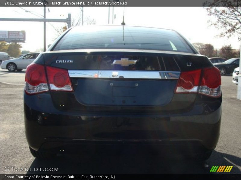 Black Granite Metallic / Jet Black/Sport Red 2011 Chevrolet Cruze LT