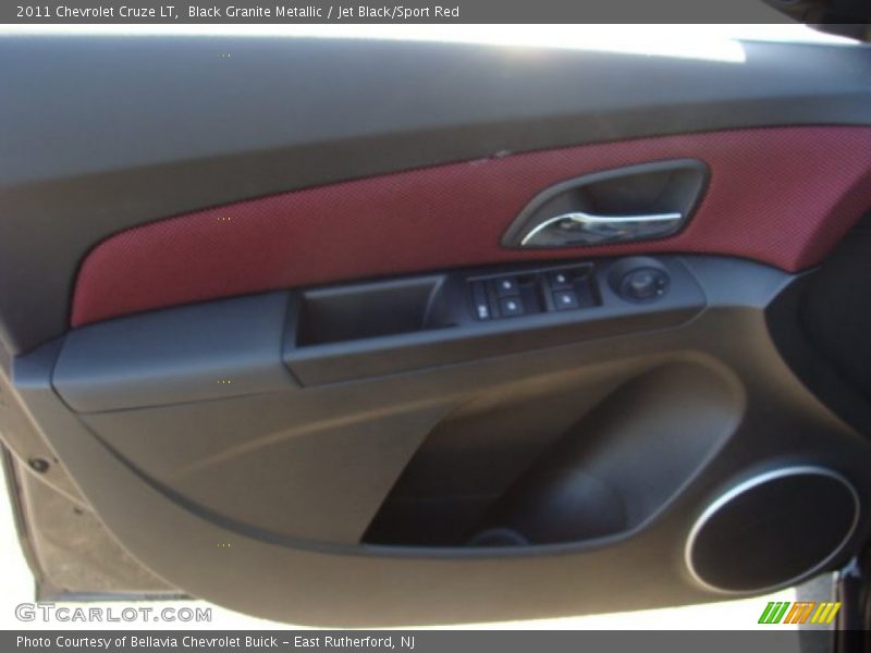 Black Granite Metallic / Jet Black/Sport Red 2011 Chevrolet Cruze LT