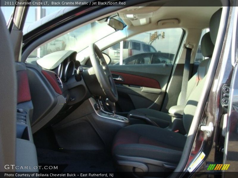 Black Granite Metallic / Jet Black/Sport Red 2011 Chevrolet Cruze LT