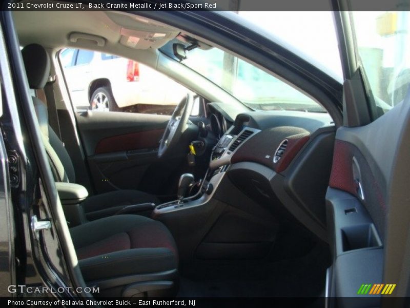 Black Granite Metallic / Jet Black/Sport Red 2011 Chevrolet Cruze LT