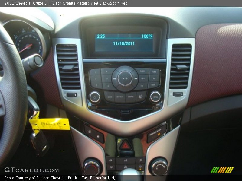 Black Granite Metallic / Jet Black/Sport Red 2011 Chevrolet Cruze LT