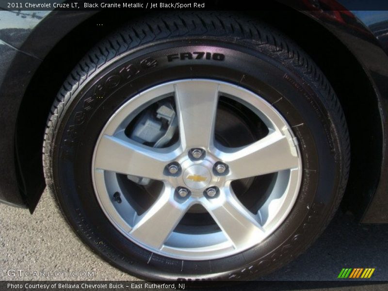 Black Granite Metallic / Jet Black/Sport Red 2011 Chevrolet Cruze LT