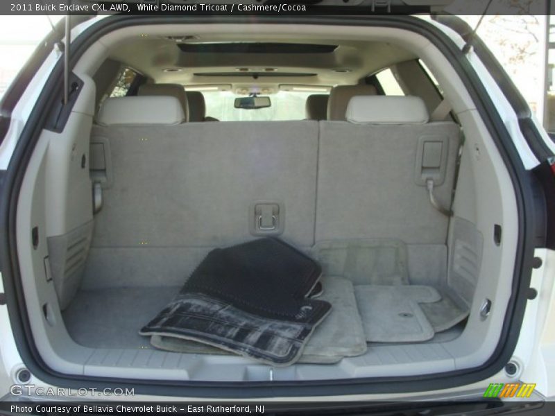 White Diamond Tricoat / Cashmere/Cocoa 2011 Buick Enclave CXL AWD