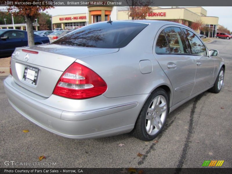 Brilliant Silver Metallic / Charcoal 2003 Mercedes-Benz E 500 Sedan