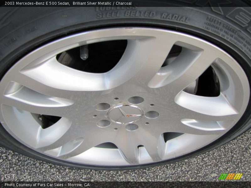 Brilliant Silver Metallic / Charcoal 2003 Mercedes-Benz E 500 Sedan