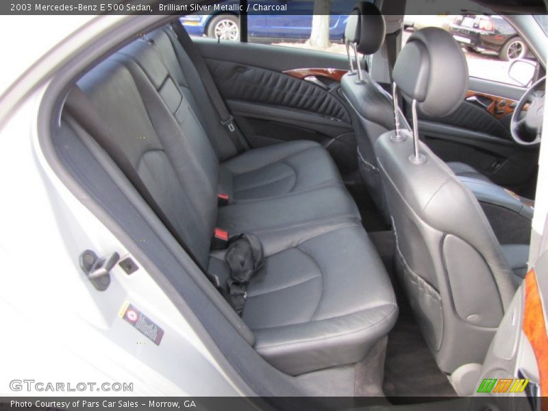 Brilliant Silver Metallic / Charcoal 2003 Mercedes-Benz E 500 Sedan