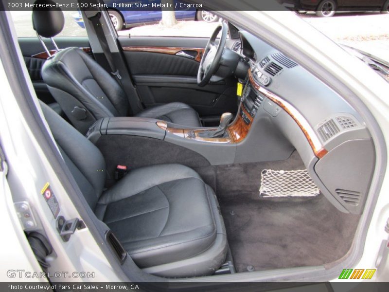 Brilliant Silver Metallic / Charcoal 2003 Mercedes-Benz E 500 Sedan