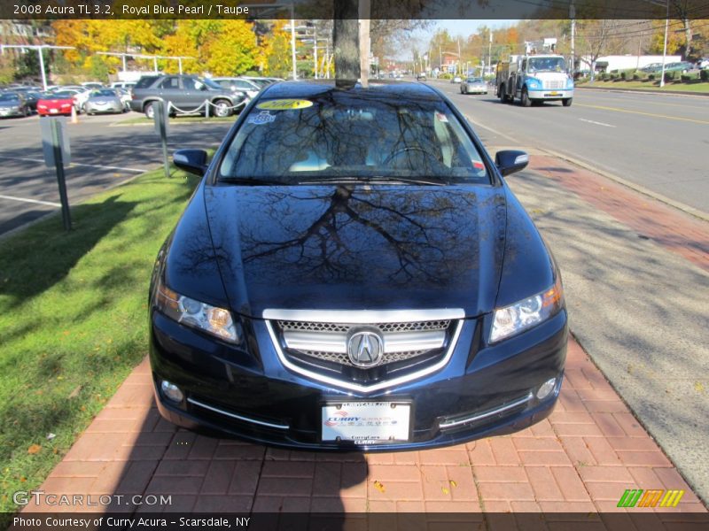 Royal Blue Pearl / Taupe 2008 Acura TL 3.2