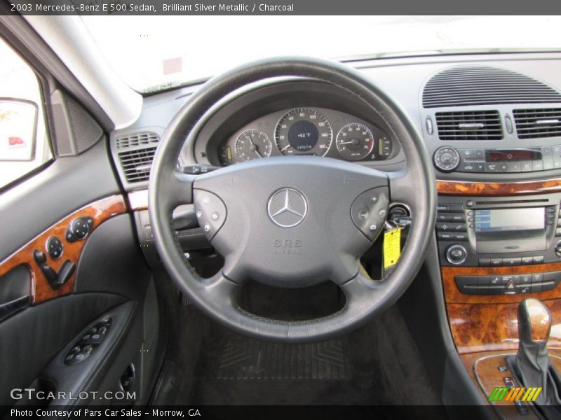 Brilliant Silver Metallic / Charcoal 2003 Mercedes-Benz E 500 Sedan