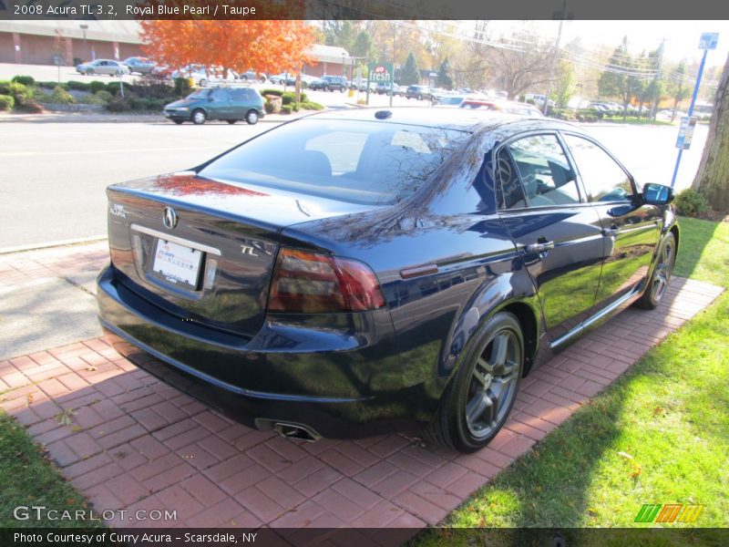 Royal Blue Pearl / Taupe 2008 Acura TL 3.2