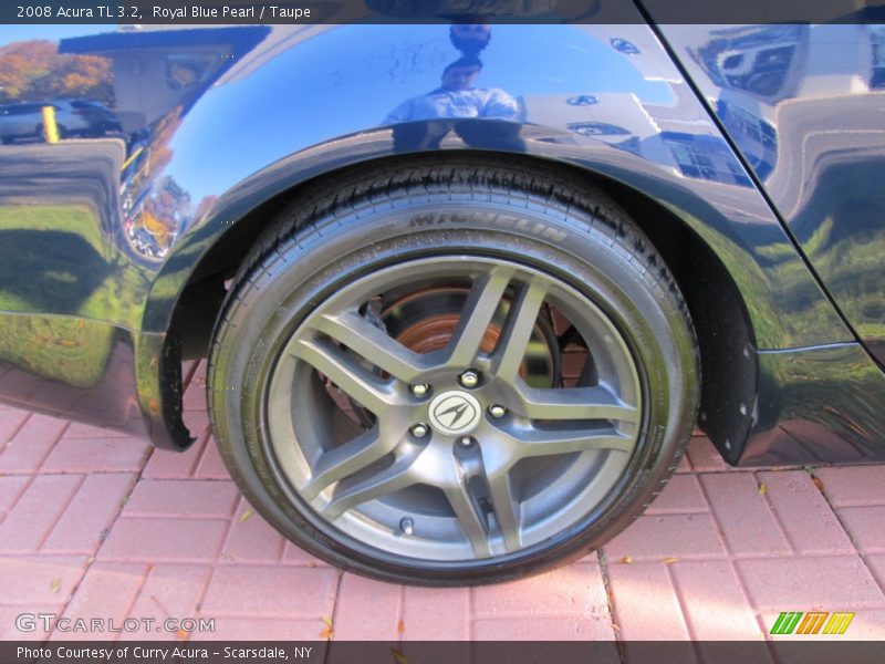Royal Blue Pearl / Taupe 2008 Acura TL 3.2