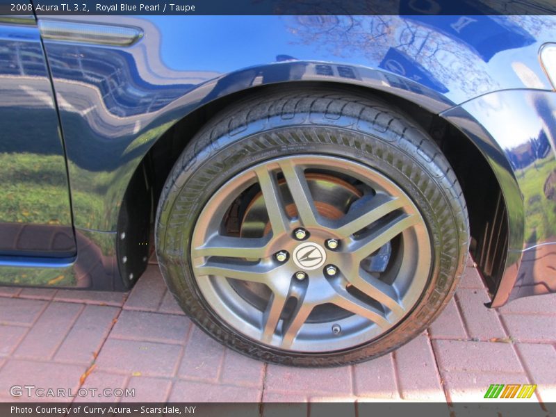 Royal Blue Pearl / Taupe 2008 Acura TL 3.2