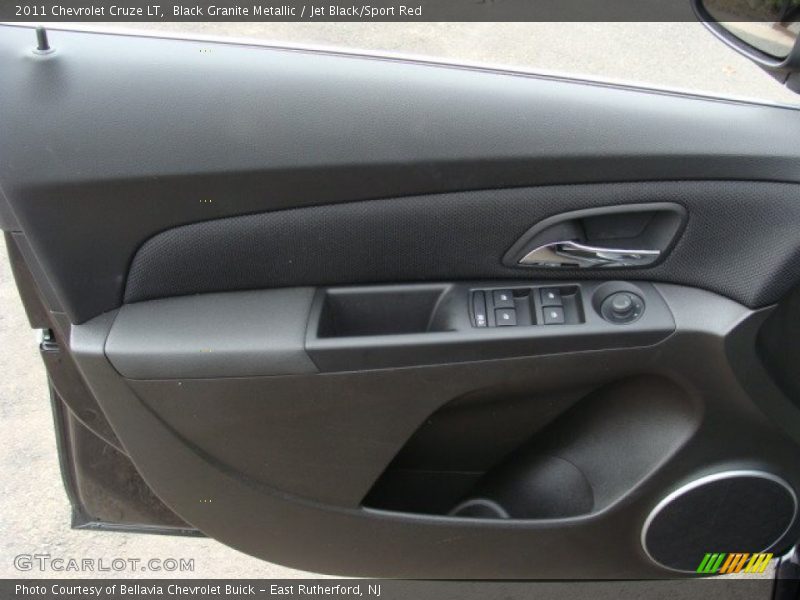Black Granite Metallic / Jet Black/Sport Red 2011 Chevrolet Cruze LT