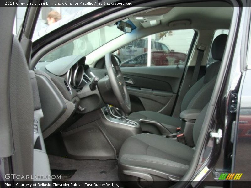 Black Granite Metallic / Jet Black/Sport Red 2011 Chevrolet Cruze LT
