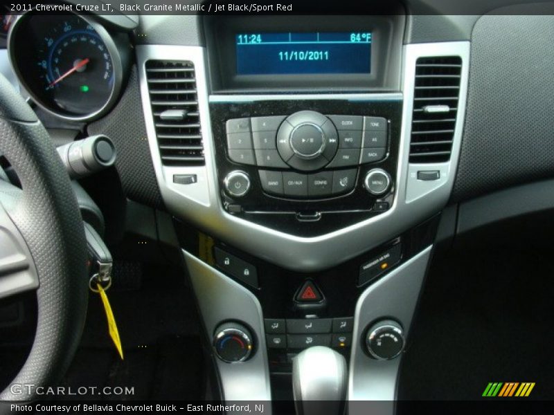 Black Granite Metallic / Jet Black/Sport Red 2011 Chevrolet Cruze LT