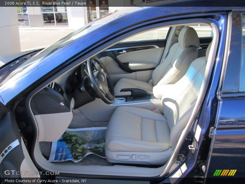 Royal Blue Pearl / Taupe 2008 Acura TL 3.2