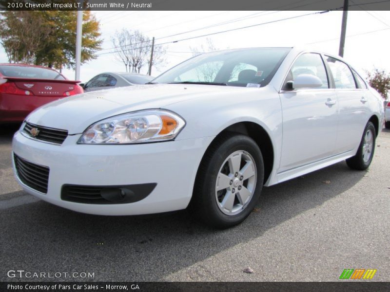 Summit White / Neutral 2010 Chevrolet Impala LT