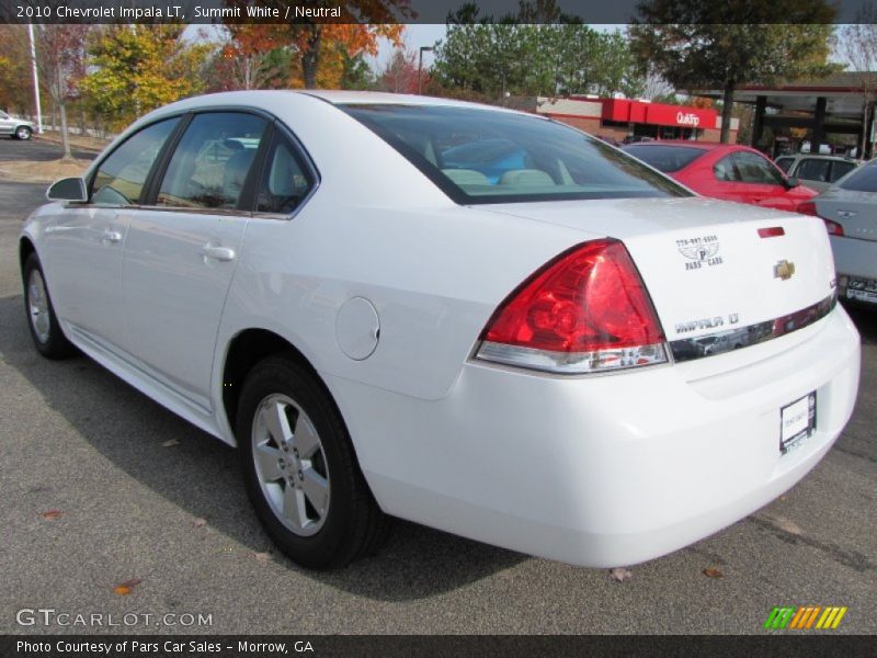 Summit White / Neutral 2010 Chevrolet Impala LT