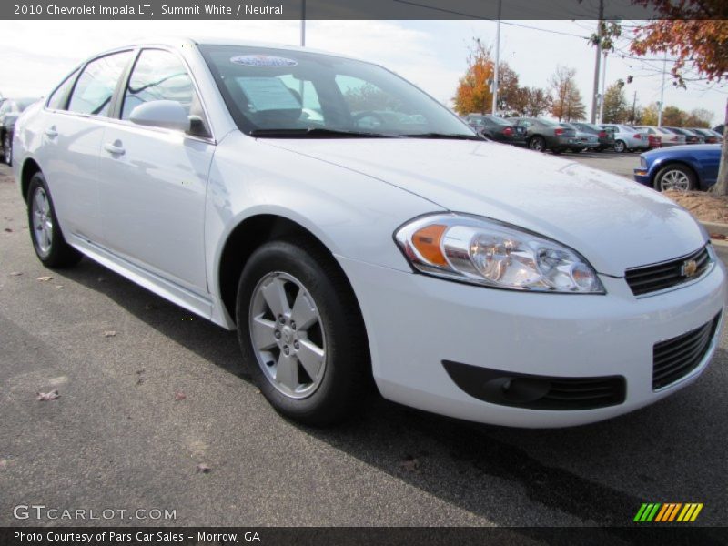 Summit White / Neutral 2010 Chevrolet Impala LT