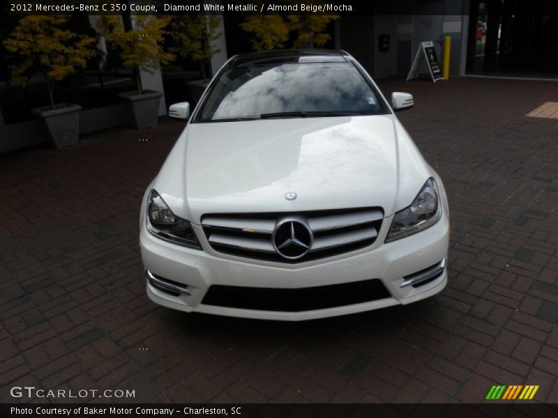 Diamond White Metallic / Almond Beige/Mocha 2012 Mercedes-Benz C 350 Coupe