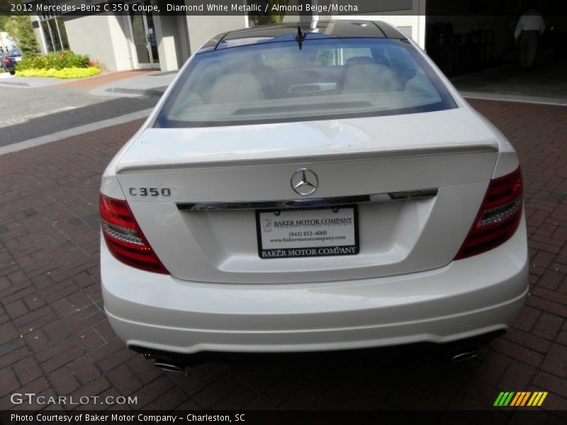 Diamond White Metallic / Almond Beige/Mocha 2012 Mercedes-Benz C 350 Coupe