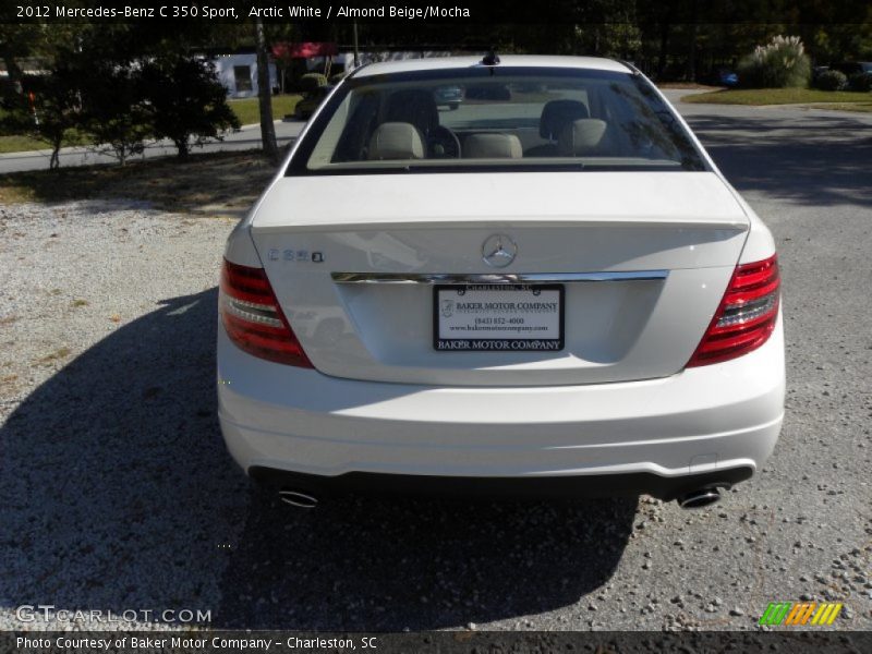 Arctic White / Almond Beige/Mocha 2012 Mercedes-Benz C 350 Sport