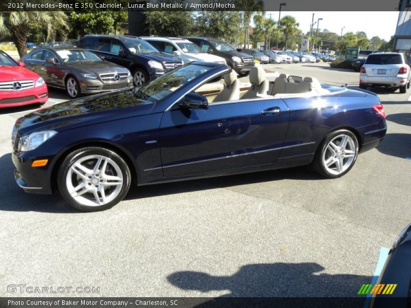 Lunar Blue Metallic / Almond/Mocha 2012 Mercedes-Benz E 350 Cabriolet