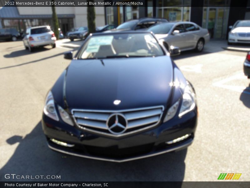 Lunar Blue Metallic / Almond/Mocha 2012 Mercedes-Benz E 350 Cabriolet