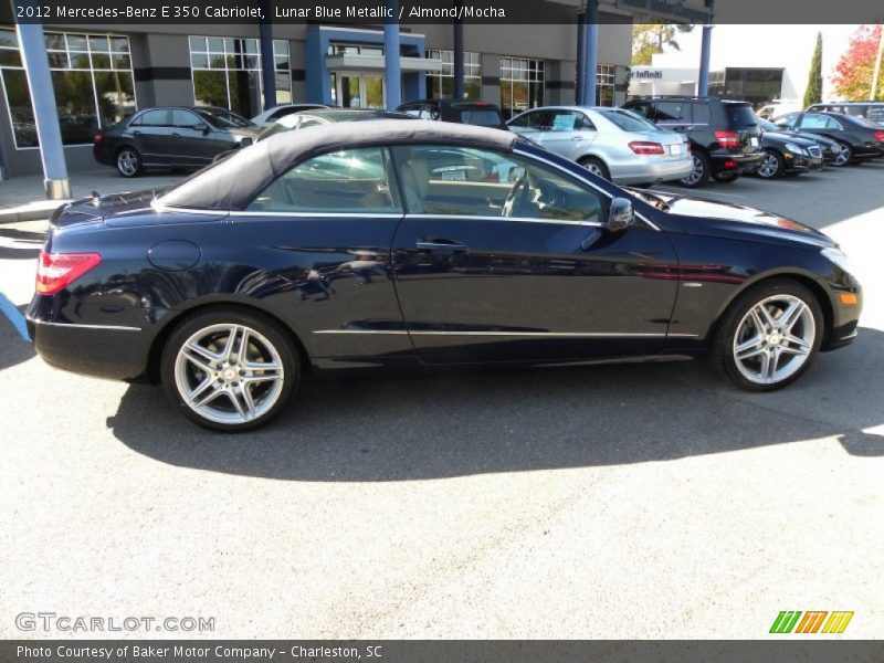 Lunar Blue Metallic / Almond/Mocha 2012 Mercedes-Benz E 350 Cabriolet