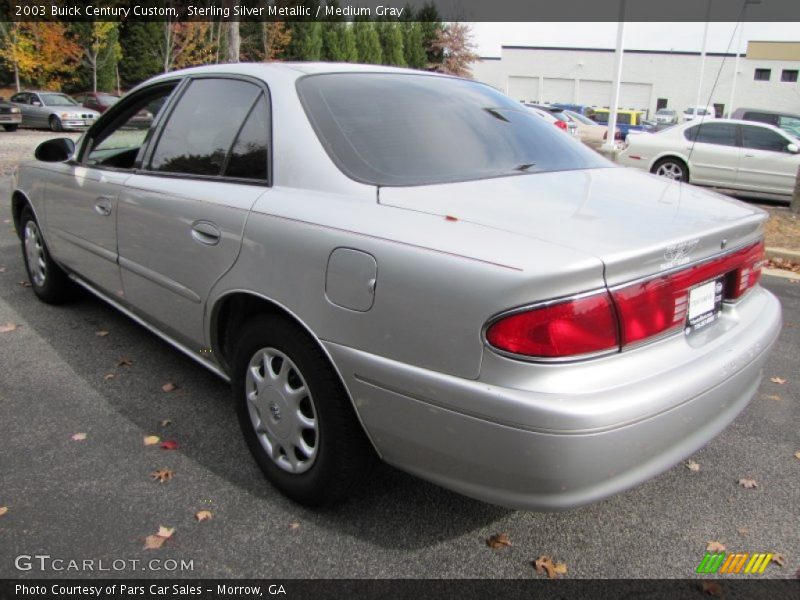 Sterling Silver Metallic / Medium Gray 2003 Buick Century Custom