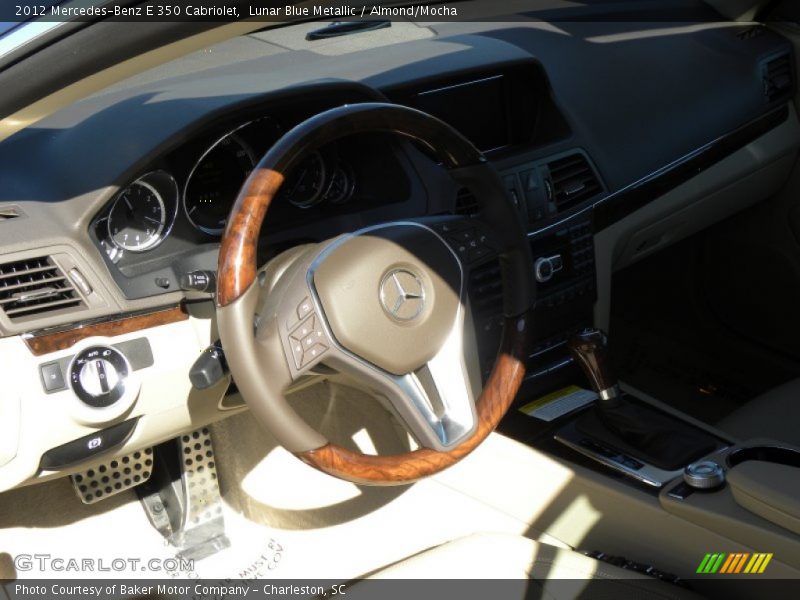 Lunar Blue Metallic / Almond/Mocha 2012 Mercedes-Benz E 350 Cabriolet