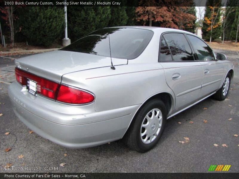 Sterling Silver Metallic / Medium Gray 2003 Buick Century Custom
