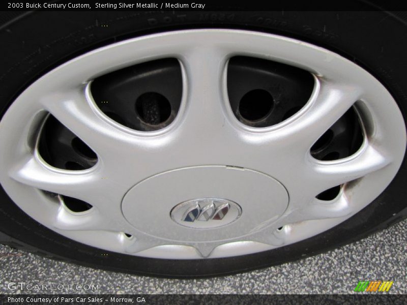 Sterling Silver Metallic / Medium Gray 2003 Buick Century Custom