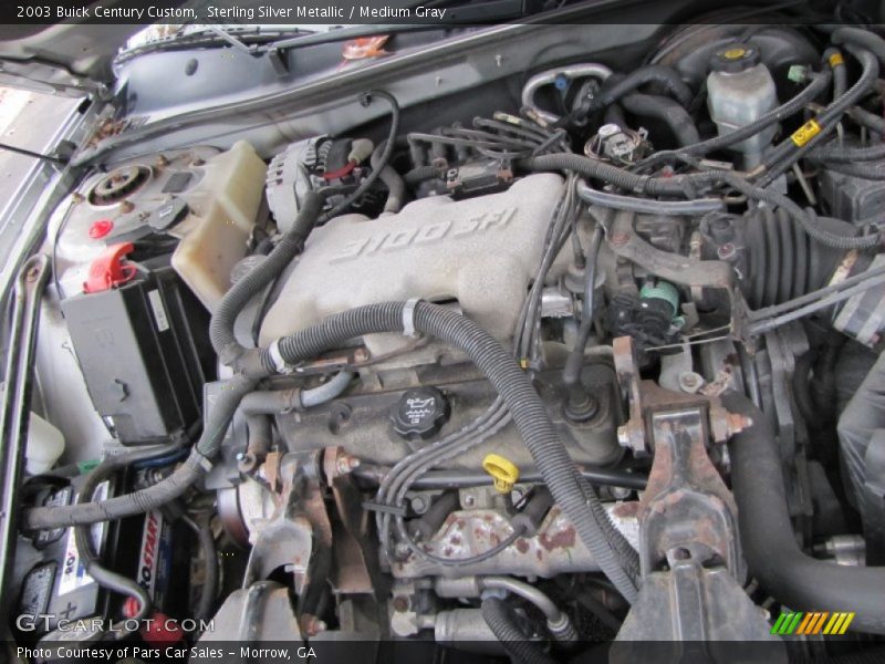Sterling Silver Metallic / Medium Gray 2003 Buick Century Custom