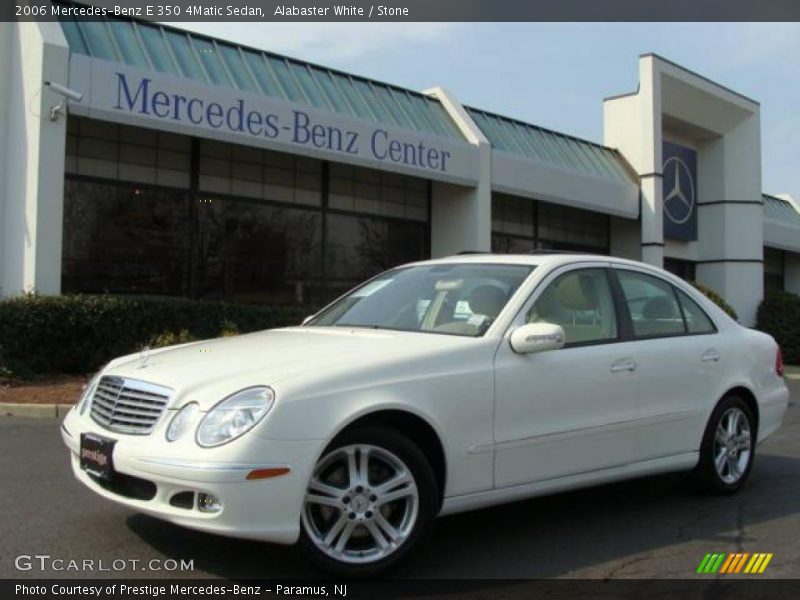 Alabaster White / Stone 2006 Mercedes-Benz E 350 4Matic Sedan
