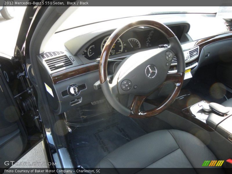 Black / Black 2012 Mercedes-Benz S 550 Sedan