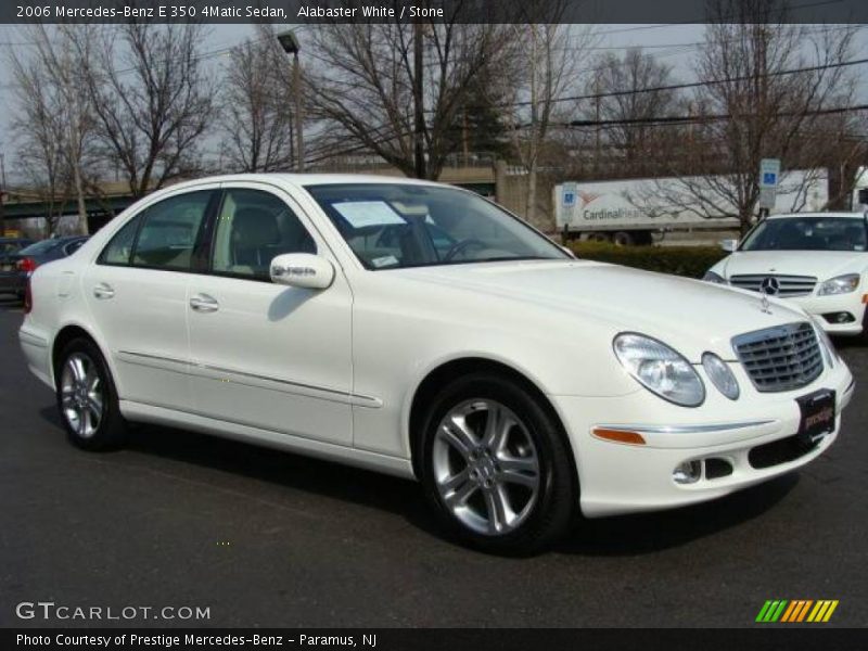 Alabaster White / Stone 2006 Mercedes-Benz E 350 4Matic Sedan