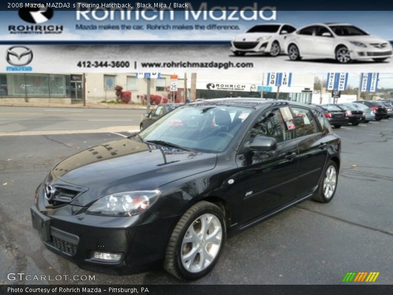 Black Mica / Black 2008 Mazda MAZDA3 s Touring Hatchback