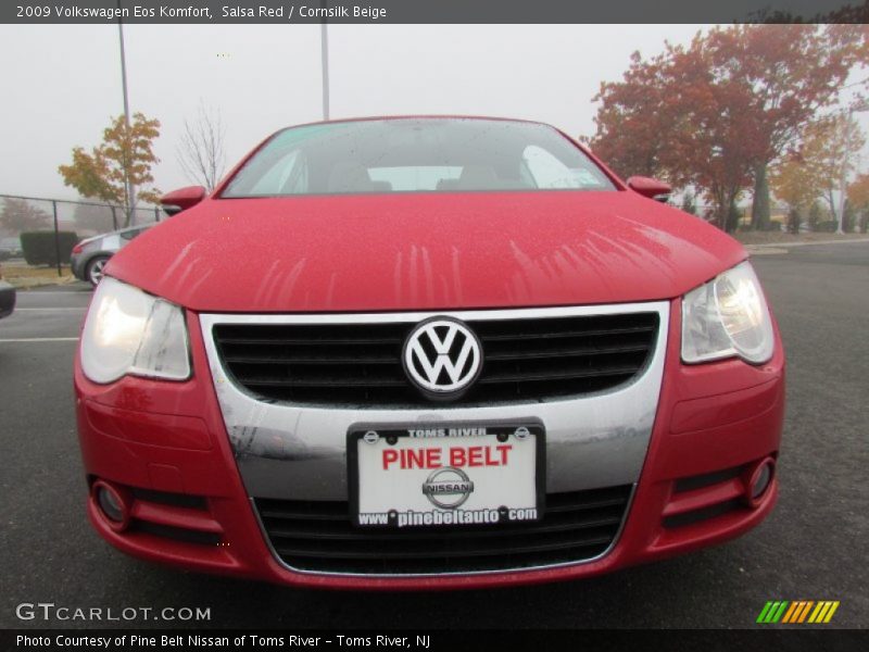 Salsa Red / Cornsilk Beige 2009 Volkswagen Eos Komfort