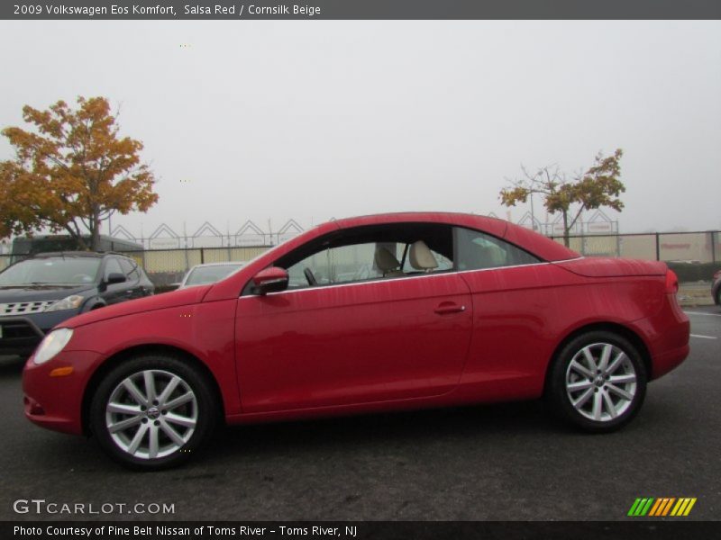 Salsa Red / Cornsilk Beige 2009 Volkswagen Eos Komfort