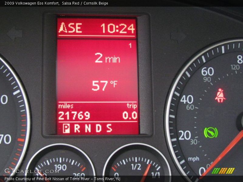 Salsa Red / Cornsilk Beige 2009 Volkswagen Eos Komfort