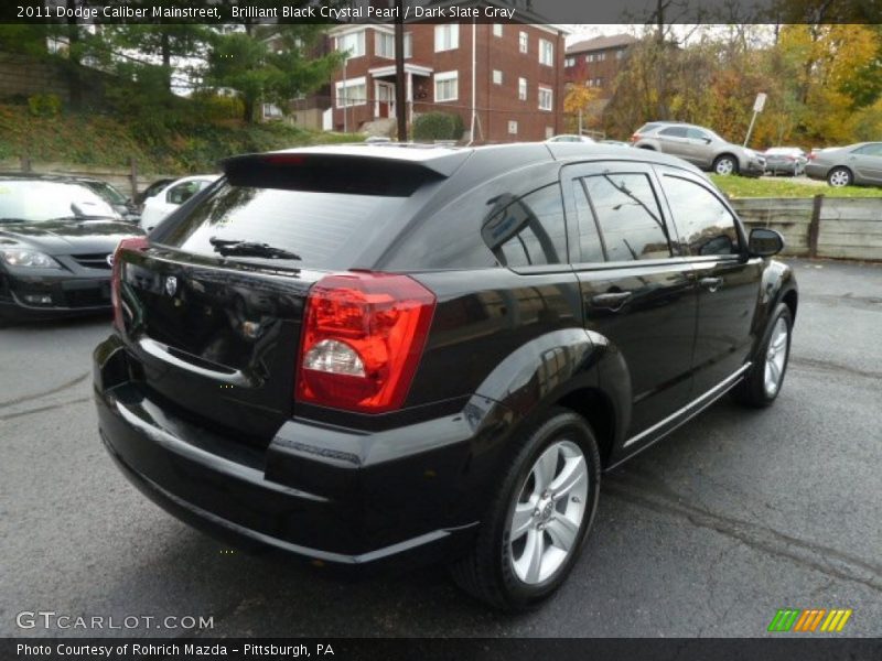 Brilliant Black Crystal Pearl / Dark Slate Gray 2011 Dodge Caliber Mainstreet