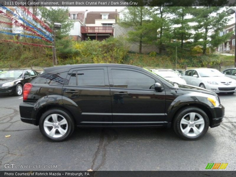 Brilliant Black Crystal Pearl / Dark Slate Gray 2011 Dodge Caliber Mainstreet