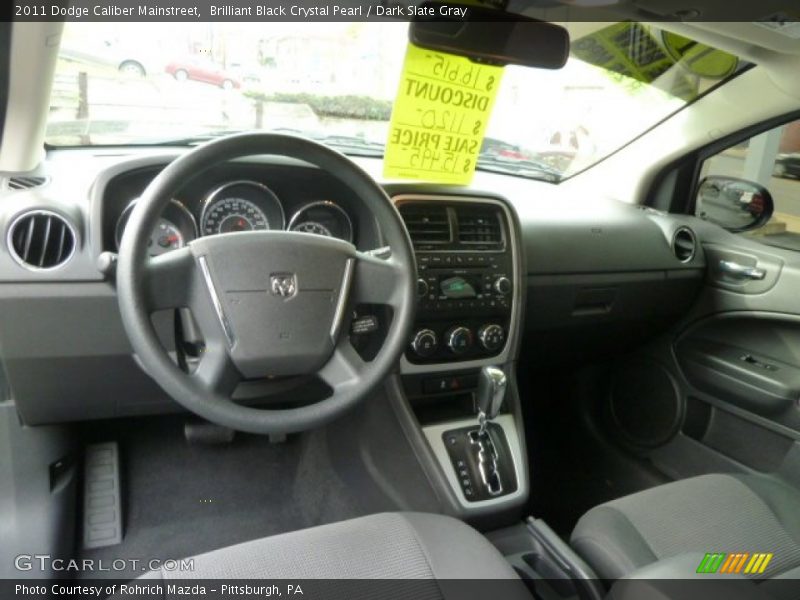 Brilliant Black Crystal Pearl / Dark Slate Gray 2011 Dodge Caliber Mainstreet