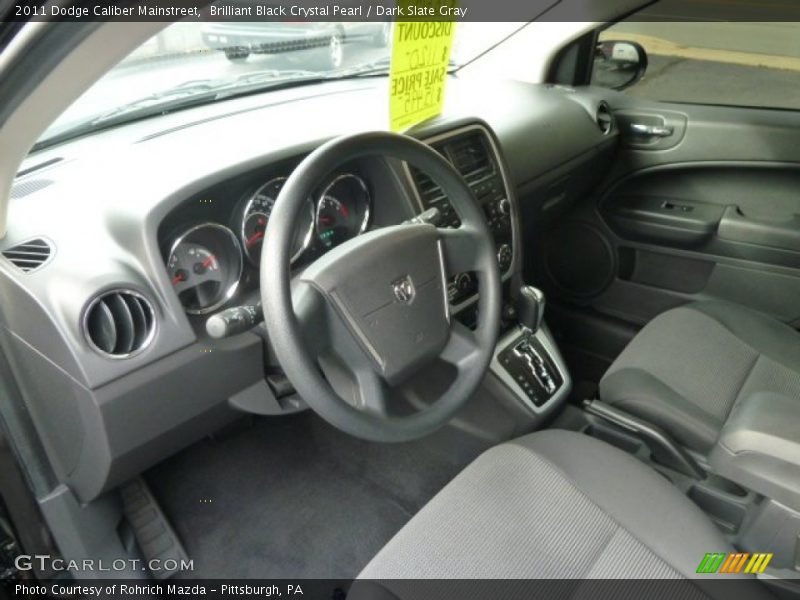 Brilliant Black Crystal Pearl / Dark Slate Gray 2011 Dodge Caliber Mainstreet