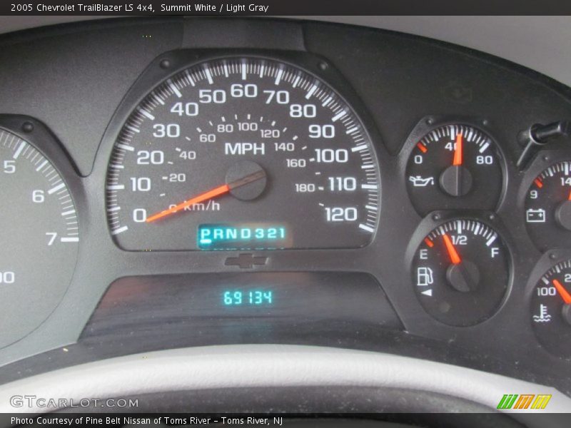 Summit White / Light Gray 2005 Chevrolet TrailBlazer LS 4x4