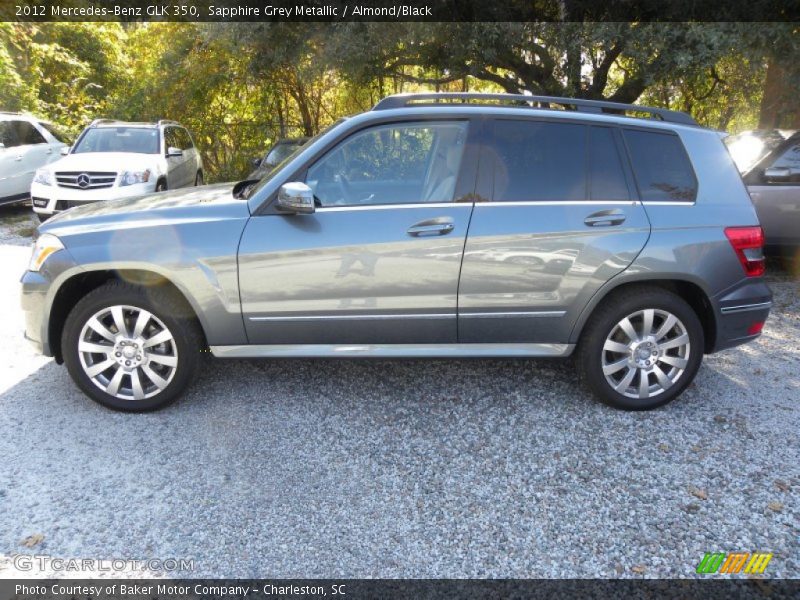 Sapphire Grey Metallic / Almond/Black 2012 Mercedes-Benz GLK 350