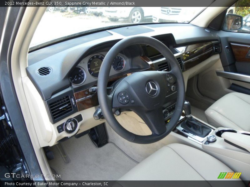 Sapphire Grey Metallic / Almond/Black 2012 Mercedes-Benz GLK 350