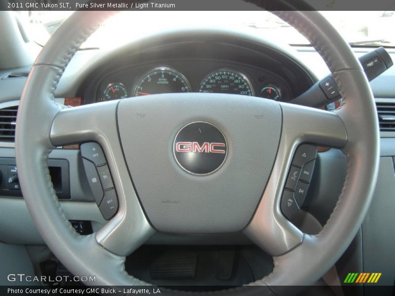 Pure Silver Metallic / Light Titanium 2011 GMC Yukon SLT