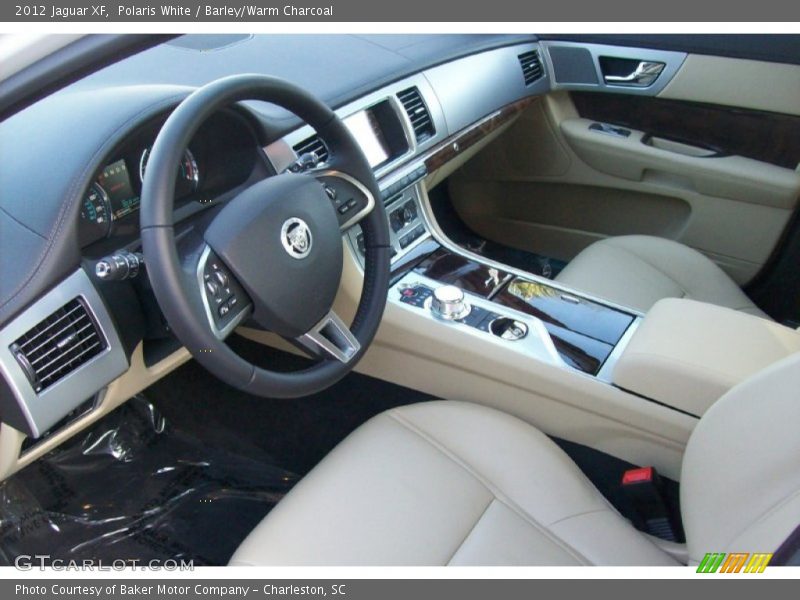 Polaris White / Barley/Warm Charcoal 2012 Jaguar XF